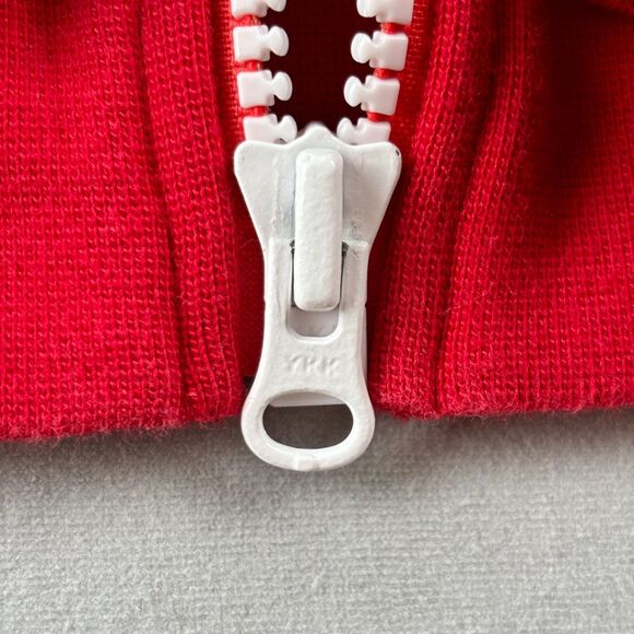 Nike Hoodie Men L Red Blue Colorblock Full Zip Graphic Logo Retro 80s 612892-687 - Picture 7 of 12